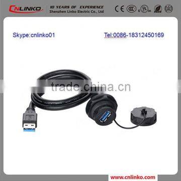 Made in China CNLINKO Waterproof Ip67 USB3.0 Connector Usb 3.0 Cable A Type Male&Female Usb Connector