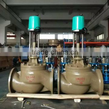 electric flange with handle steam regulating valve