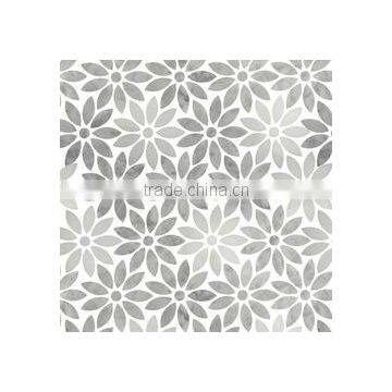 Christmas promotion carrara white flower marble mosaic