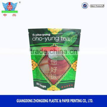OEM Customized High Barrier Resealable Organic Green Tea Bag Package With Zipper photo-5