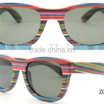 fancy colorful bamboo sunglasses