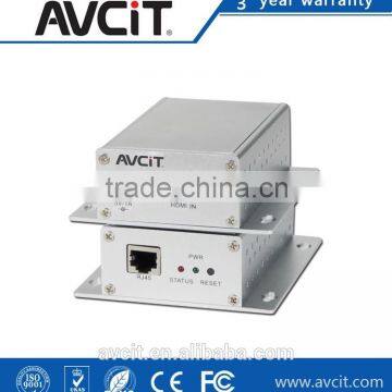 Maximum 25 km transmission DVI signal extender over optic
