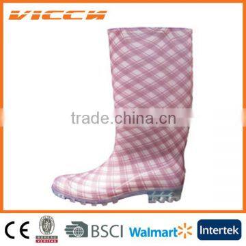 cheap and beautiful lady pvc rain boots in hangzhou