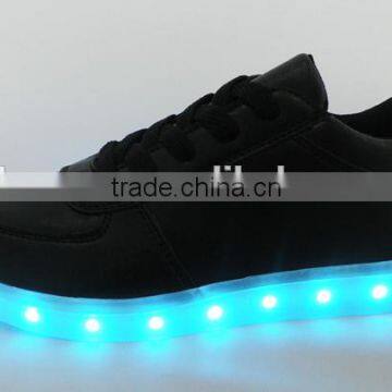 2016 New Shinning PU Light Up Children Casual LED Sneaker Sports Running Shoes photo-4