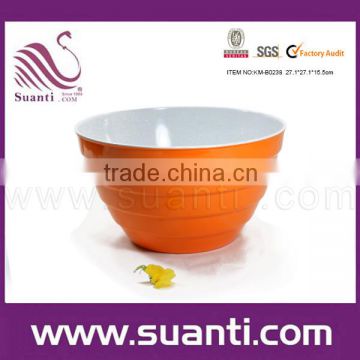 2015 Popular Made in China fresh melamine orange wholesale salad bowls