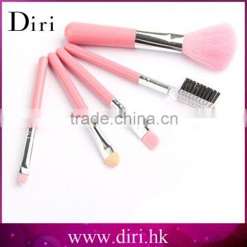 Custom logo makeup brush set for eyeshadow eyebrow eyelash brushes 5 pcs per set