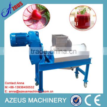 Automatic juice extractor for sugarbeet with single press