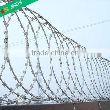 BTO-22 Galvanized Flat Concertina Razor Barbed Wire