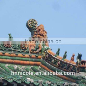 Chinese glazed tiles Asian roofing material