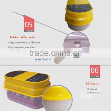 Capacity 12 eggs incubator and hatcher from china