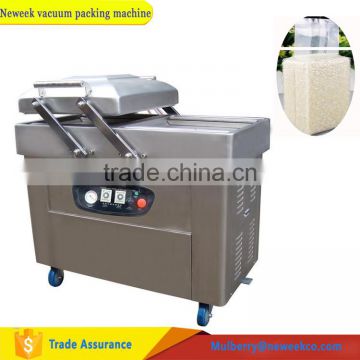 Neweek automatic double chamber meat rice vacuum packing machine