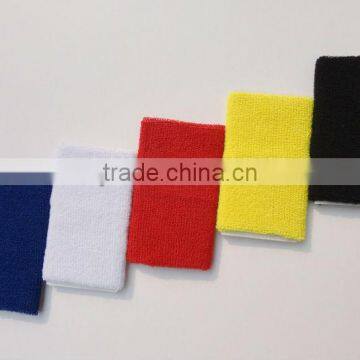 custom wholesale colorful cotton wristband sweatband