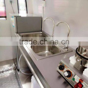China Snack Sale Food Cart Three Sides Window Food Cart Towable Food Cart for Sale photo-3