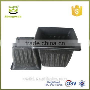 Hand Paint Square Plastic Flower Pott photo-3