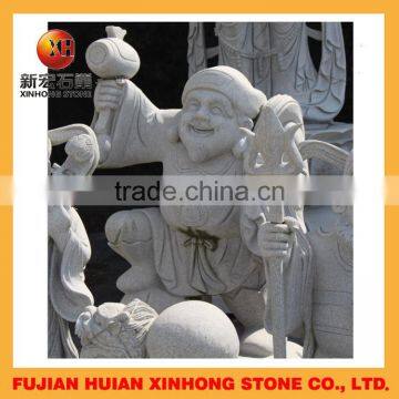 Seven Luck Gods Stone Buddha Statue for Garden Decoration photo-2