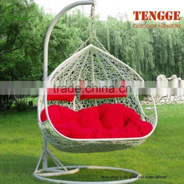 TG15-0151 Outdoor 2 seat synthetic rattan adult hanging chair