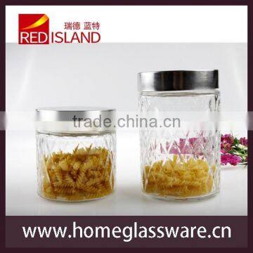 NICE PATTERN GLASS JAR TO STORAGE COCKIES & CANDY photo-4