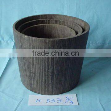 2016 Popular Unfinished Natural Pine Rice Wooden Pails Buckets photo-3