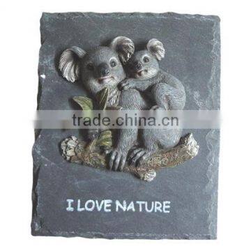 high quality slate hearts with brave Koala design