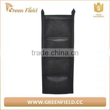 Green Field vertical garden wool felt fabric plant bag