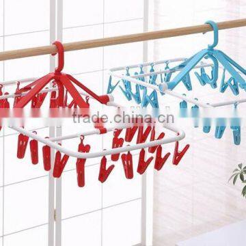 Wholesale Stock 360 Degree Rotate Foldable Plastic Clothes Hangers photo-6