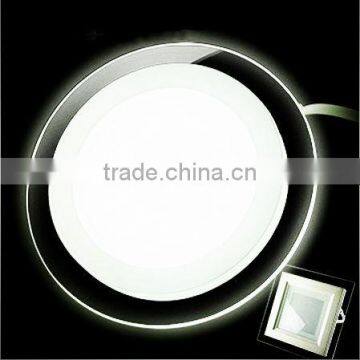 Clear glass side small round 4 inch indoor lighting ceiling led panel light