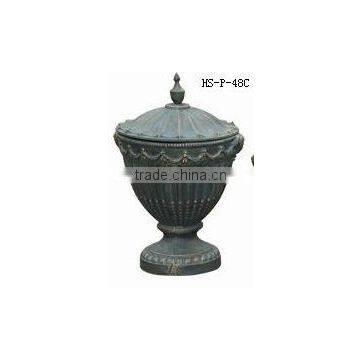 China Made Factory Directly Small Size Antique Cast Iron Urn HS-P-48B photo-2