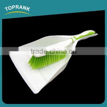 Toprank China Supplier Household Cleaning Soft Broom Brush Plastic Floor Broom Green Mini Folding Broom And Dustpan Set