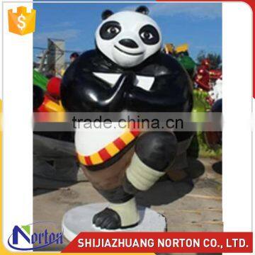 Customize fiberglass kungfu Panda sculpture for decoration NTRS-085LI