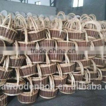 2015 hot sell 100% handmade wicker basket