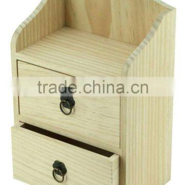 Household Desktop Jewelry Holder Small Wooden Jewellry Box photo-2