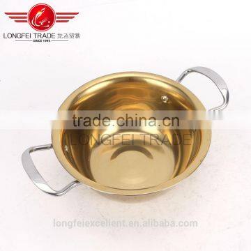 Gold Color Stainless Steel Handle High Quality Cooking Pot photo-5