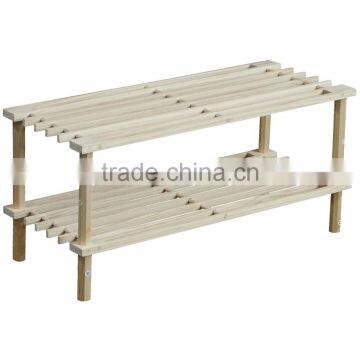 Wholesale 3-tires Wooden Shoe Rack