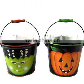 Hot Sales Metal Pail Mini Tin Bucket Halloween Candy Bucket