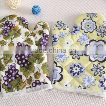 Heat Resistant Cotton Oven Mitt Kitchen Microwave Oven Gloves Wholesale photo-3