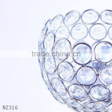 3pcs/set Crystals Wedding Candle Holder Metal Plated Candlestick Decoration Romantic European Candle Holders photo-3