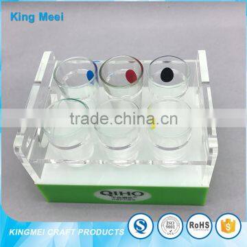 Custom Acrylic Desktop Serving Tray Wine Stand Display photo-3