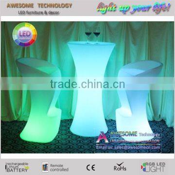 High Boy Portable Thin Waists Drinking Led Glow Table (TP110B) photo-2