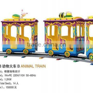 Most amusement park use manufacturer direct hot sale children electric train interesting good for kids