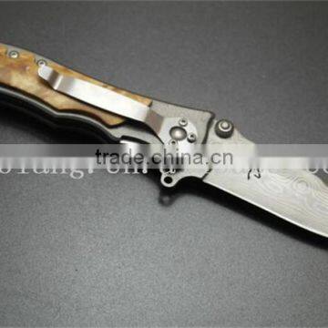 Special Gift for Men 400C Damascus Folding Knife photo-2