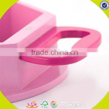 Wholesale Role Play Wooden Jewelry Box Toy Beautiful Pink Wooden Jewelry Box Toy Hot Kids Wooden Jewelry Box Toy W10D105 photo-5