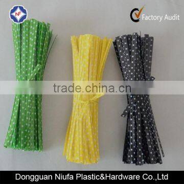 Wave Point Printed PET Twist Ties for Bread/candy Bags photo-4