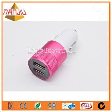 Автомобильный зарядное устройство USB с двумя портами