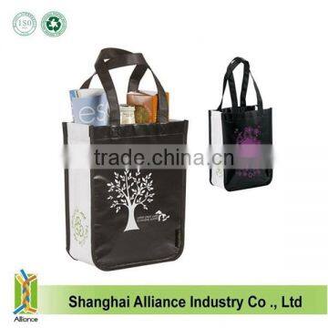 Black Glossy Laminated Non-Woven Shopping Bags