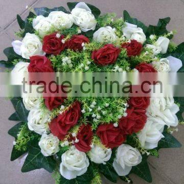 40*38cm Real Touch Silk Cloth Artificial Flower Wall Wedding Backdrop Decoration photo-3