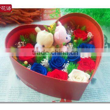 Best Gift for Girls100% Natural Flower Preserved Flower With Crystal Glass photo-3