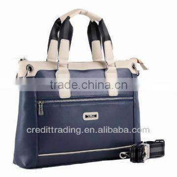 Good-looking PU Leather Mens Briefcase/Computer Bag with Zipper