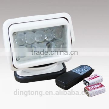 High quality Marine led search light 12v, 24v marine work lights, remote control spot light 50W