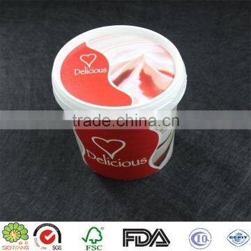 16 oz Disposable Plastic Ice Cream Container With Lid photo-6