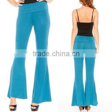 High Fashion Office Trousers High Waist Palazzo Bell Bottom Pants Regular Plus Size Sexy Body Fit Pants Online Shopping